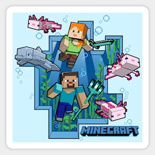 minecraft! ocean adventure Magnet
